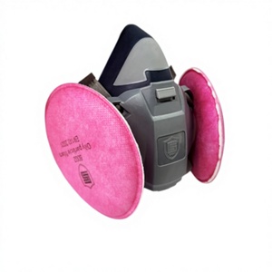 CE Approved Half <b>Face</b> Respirator Dustproof Lightweight Reusable Washable Dual Acid Gas Filters Anti-Fog Silicone Mask Chemical - Product Image 6