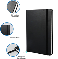 Cuaderno Personalizado de Alta Calidad A6 de Cuero PU, Cuaderno de Negocios con Líneas, Impreso Personalizado con Logotipo, Diario de Tapa Dura con Grabado