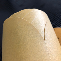 Disque abrasif rond en oxyde d'aluminium 3M 216U Disque abrasif en céramique de type crochet et boucle avec trous Rouleau de disque abrasif en papier doré 216U