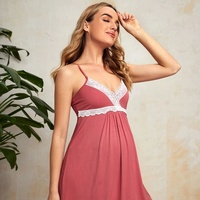 Robe de nuit de maternité extensible pour allaitement, vêtements de grossesse, robe de maternité sexy pour femme, robe camisole de maternité