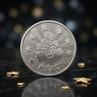 Jetons de jeu d'arcade en laiton personnalisés OEM avec logo, pour machines à monnayeur 110/220V, garantie 1 an pour parcs d'attractions