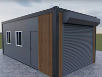 Conteneur en acier détachable personnalisable de 20 pieds pour maison de jardin, idéal pour les loisirs et le tourisme