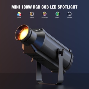 100W Mini RGB COB LED perfil foco DMX512 enfoque Manual iluminación de escenario teatro <span class=keywords><strong>pasarela</strong></span> boda Disco Bar EQUIPO DE DJ - Product Image 2