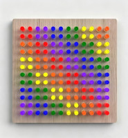 Jeu mural interactif lumineux Moetry : Jouet éducatif sensoriel DIY avec planche à broches LED pour la reconnaissance des couleurs et l'association lumineuse
