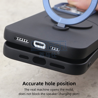 Étui de téléphone magnétique de concepteur de luxe pour iPhone 16 15 14 13 12 11 Pro Max CD Texture avec support de béquille matériau PC
