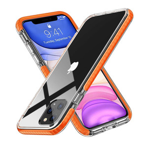 Pour iPhone <span class=keywords><strong>X</strong></span> XS XR <span class=keywords><strong>L</strong></span>'impact Fort PC TPE Housse De Té<span class=keywords><strong>l</strong></span>éphone Antichoc pour iPhone 11 TPU TPE - Product Image 1