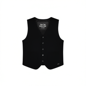 เสื้อกั๊ก Take Two Uomo Gilet UTA6407 สีดำ สำหรับผู้ชาย แฟชั่นเสื้อผ้าผู้ชาย - Product Image 3