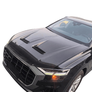 Kit carrosserie pour Audi Q8 2019-2024 : modification et amélioration, pare-chocs avant en fibre de carbone, capot moteur, protection moteur. - Product Image 6