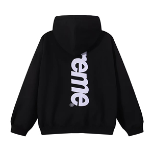 Superbe <span class=keywords><strong>sweat</strong></span>-shirt à capuche en satin avec appliques, collection Hiver 22FW, modèle 1:1 pour homme, impression personnalisée 24FW, polyester/coton, style Hip Hop - Product Image 1