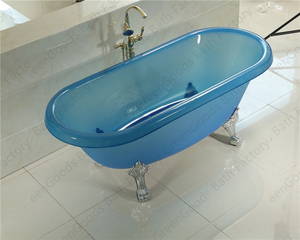 Bañera acrílica de estilo europeo, bañeras clásicas antideslizantes de cristal con patas de <span class=keywords><strong>gallo</strong></span> - Product Image 5