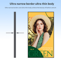 Pantalla de Señalización Digital Ultra Delgada de 18.5 Pulgadas y 2.8 cm para Montaje en Pared, Ideal para Stands de Exhibición