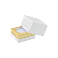 Boîte en carton écologique personnalisée, emballage de luxe en papier doré pour cosmétiques, soins de la peau, crème pour le visage, flacon, pot, plateau EVA, gaufrage