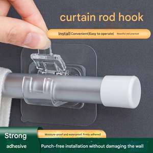 Crochet mural en plastique étanche et antirouille <span class=keywords><strong>pour</strong></span> <span class=keywords><strong>accrocher</strong></span> des crochets de serviettes et de manteaux robustes avec serrure à ventouse <span class=keywords><strong>pour</strong></span> tige - Product Image 3