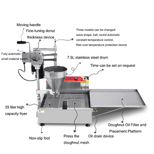 Năng suất cao Tự động <span class=keywords><strong>Mini</strong></span> Mochi <span class=keywords><strong>Donut</strong></span> Fryer 3 hình dạng <span class=keywords><strong>mini</strong></span> lokma <span class=keywords><strong>Donut</strong></span> Maker Máy - Product Image 6