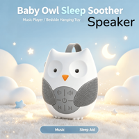 Caja de Música Colgante con Forma de Animal para Cama, Ayudante para Dormir Bebés, Máquina Portátil de Ruido Blanco para Guardería y Altavoz Nocturno de Cabecera