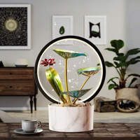 Fontaine de table moderne et raffinée à brancher, pot de fleurs en fer pour la décoration intérieure
