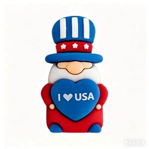 Nuevos Gnomos de PVC en 3D con Dibujos Animados del Día de la Independencia, con Bandera Americana, Decoraciones Festivas, Adornos para Fiestas - Product Image 2