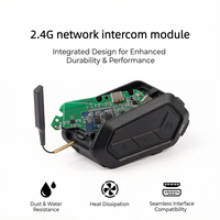 Módulo de Intercomunicación de Red 2.4G para 20 Personas, Solución PCBA para Casco de Ciclismo, Diseño de Red con Reducción de Ruido IA de 500M y Baja Latencia