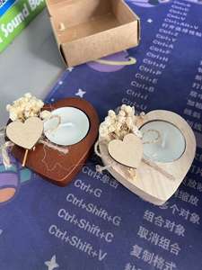 Offre Spéciale <span class=keywords><strong>bois</strong></span> faveurs décor <span class=keywords><strong>en</strong></span> forme de coeur <span class=keywords><strong>en</strong></span> <span class=keywords><strong>bois</strong></span> <span class=keywords><strong>bougeoirs</strong></span> cadeaux de mariage - Product Image 5