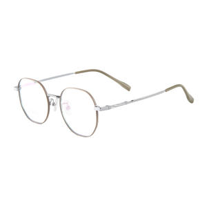 Monture de lunettes ovale en titane 6810 pour homme, monture complète, confortable, légère, design irrégulier - Product Image 2