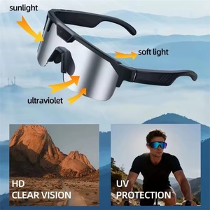 AI Smart Cycling Glasses Q01 Camera Video <b>Record</b> Real-<b>time</b> Translation UV Protection Mirror Plastic Sports Eyewear Fishing Men - Product Image 5