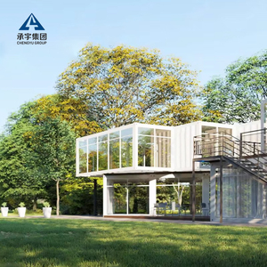 Two Storey Fast Install Modular Steel Structure Luxury Villa Living Cabin Tiny Home Portable Ready to Ship <b>Prefab</b> <b>House</b> - Product Image 4