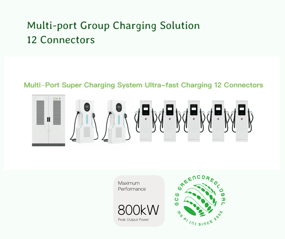 GCG 800kW CCS2 Super Charging Multi Connectors Ground-Mounted with OCPP ...