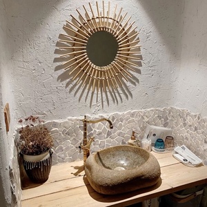 <span class=keywords><strong>Mosaico</strong></span> de mármol para pavimento de jardín, azulejo de guijarros de piedra - Product Image 5