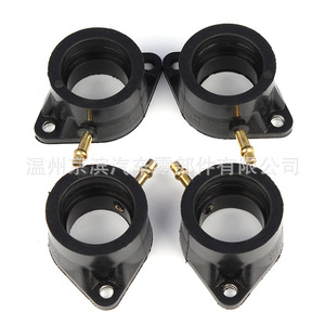 Intake Manifold With Carburetor Interface For Yamaha XJ550 <b>Maxim</b> Seca XJ550R Rubber Engine Compartment Replacement Part - Product Image 1