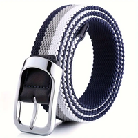 Cinturón elástico OEM para palos de golf, cinturón de golf tejido de 3,4 cm, cinturones de golf con logotipo de equipo deportivo personalizado Unisex, cinturones de golf de 2017