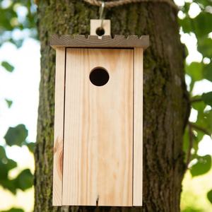 Nestkast plat dak vogelhuisje voor vogels - Product Image 4