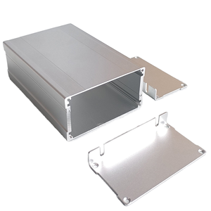 صندوق مشروع كهربائي صغير مصنوع بتقنية التحكم الرقمي بالحاسوب، من سبائك الألومنيوم المؤكسد باللون الرمادي الفضي، حماية IP54، علبة إلكترونية - Product Image 4