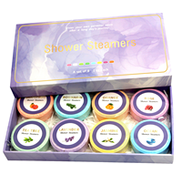 Vente chaude 8pcs Organique Aromathérapie Douche Vapeurs Bain Fizzies Cadeau Ensemble pour Aromathérapie Douches
