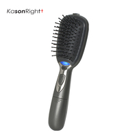 Brosse sèche-cheveux ionique avec poignée en plastique Peigne électrique Application domestique Alimenté par batterie