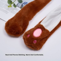Chapeau de Noël créatif en gros avec oreilles mobiles, chapeau en peluche de renne pour cadeaux promotionnels et expositions