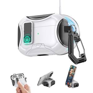 غطاء حماية كامل من TPU+PC لسماعات الأذن مع سلسلة مفاتيح، مزود بميزات مضادة للسقوط والضياع، متوفر بـ 14 لونًا لحافظة Pro 2، للاستخدام التجاري/الشخصي - Product Image 1