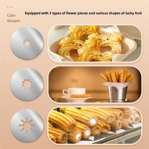 Machine <span class=keywords><strong>à</strong></span> beignets multifonctionnelle transfrontalière en alliage d'aluminium, modèle espagnol et occidental, pour la cuisson de beignets et de fruits latins - Product Image 3