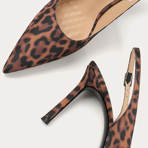 <span class=keywords><strong>Tacchi</strong></span> alti a punta <span class=keywords><strong>leopardati</strong></span> con 2025 di alto senso primavera ed estate nuova bocca poco profonda Sexy piedi non stanchi sandali donna - Product Image 4