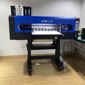 4 cabezales de gran tamaño con película PET 60cm i3200 rollo digital a rollo gran Oferta impresora DTF para textiles