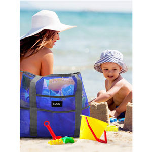 Sac de plage en maille grande taille élégant, sac à main de plage en maille transparente, sac fourre-tout pour le shopping - Product Image 3