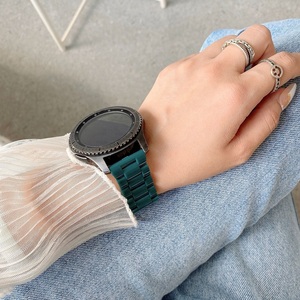 สายนาฬิกาสำหรับ <span class=keywords><strong>Samsung</strong></span> Galaxy Watch,สายนาฬิกา PC สีพื้นขนาด20มม. 22มม. สำหรับ <span class=keywords><strong>Samsung</strong></span> Galaxy Watch <span class=keywords><strong>4</strong></span> <span class=keywords><strong>Classic</strong></span> 46มม./42มม./แอคทีฟ2 40มม./44มม. <span class=keywords><strong>Gear</strong></span> S3 - Product Image 3