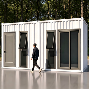 <span class=keywords><strong>Maison</strong></span> mobile en structure acier 20FT-40FT personnalisée, type conteneur Big Wave, pour usage agricole ou bureau, design moderne et respirant - Product Image 2