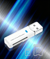 Lector de Tarjetas 2 en 1 USB 2.0 y 3.0, el Más Barato de Fábrica, para Tarjetas SD y TF, Lector de Memoria, Adaptador Multitarjeta, Unidad Flash para Portátil