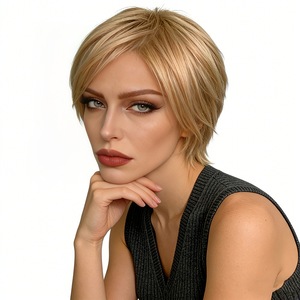 Hyaku Fumi <b>Short</b> Straight <b>Wig</b> K75 Synthetic Fiber Side Parted Women's <b>Wig</b> Any Face Shape Cross Border Dropshipping - Product Image 2