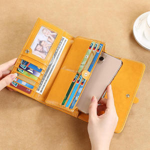 AndoBag Vintage Long <b>Wallet</b> for <b>Women</b> Genuine Cow Leather <b>Card</b> Holder Large Capacity Clutch Bags Fashion Coin Purse - Product Image 6