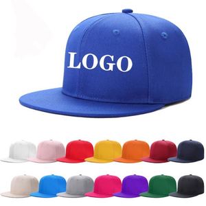 Gorras Snapback Personalizadas al por Mayor, Color Sólido, Estilo Hip Hop, Talla Ajustable, Visera Plana, Gorra de Béisbol para Deportes y Regalos - Product Image 2