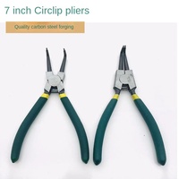 Vente en gros de 7 pouces en acier à haute teneur en carbone ensemble d'outils en filet de qualité industrielle pince à circlips extérieure multifonctionnelle 4 pièces métrique