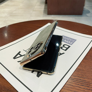 Fundas para Teléfonos <span class=keywords><strong>Huawei</strong></span> <span class=keywords><strong>Mate</strong></span> X5 X3 y Honor Magic V2 <span class=keywords><strong>P50</strong></span>, Funda Protectora Plegable de Piel de Cordero Electrochapada - Product Image 6