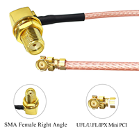 Connecteur mâle Mini Din 4.3-10 droit pour câble super flexible 1/2, connecteur mâle 4.3/10