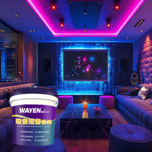 Revêtements industriels insonorisés des fabricants Mur de bâtiment en béton Absorption acoustique au sol Réduction <span class=keywords><strong>du</strong></span> <span class=keywords><strong>bruit</strong></span> Peinture d'origine hydrique - Product Image 1